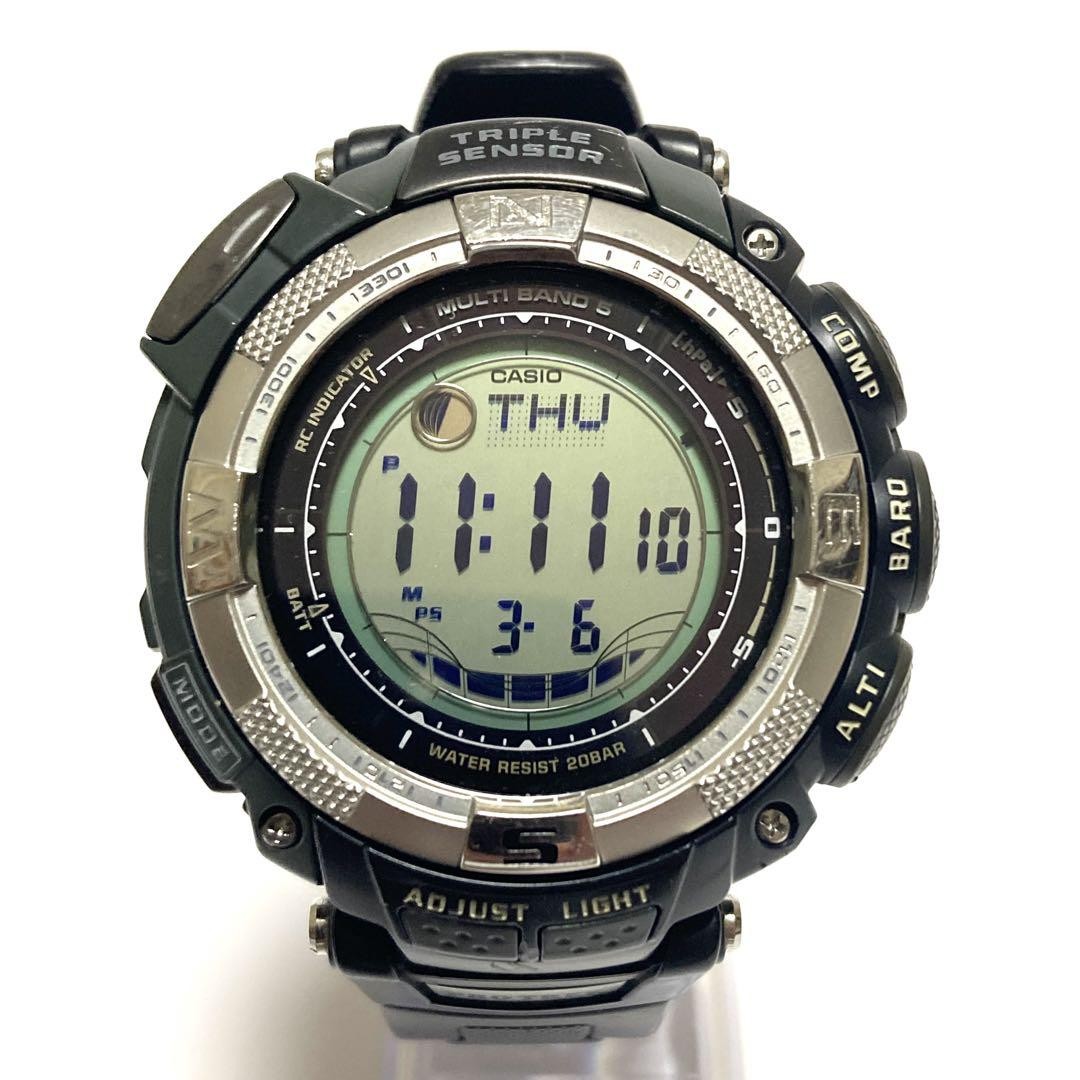 CASIO PROTREK PRW-1500J  電波　ソーラー Casio Pro Trek PRW-1500J Solar Radio Digital Compass Tide