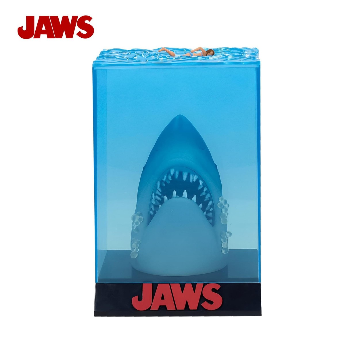 Jaws 50th Anniversary Light-Up 3D Movie Poster Statue | 12 Inches