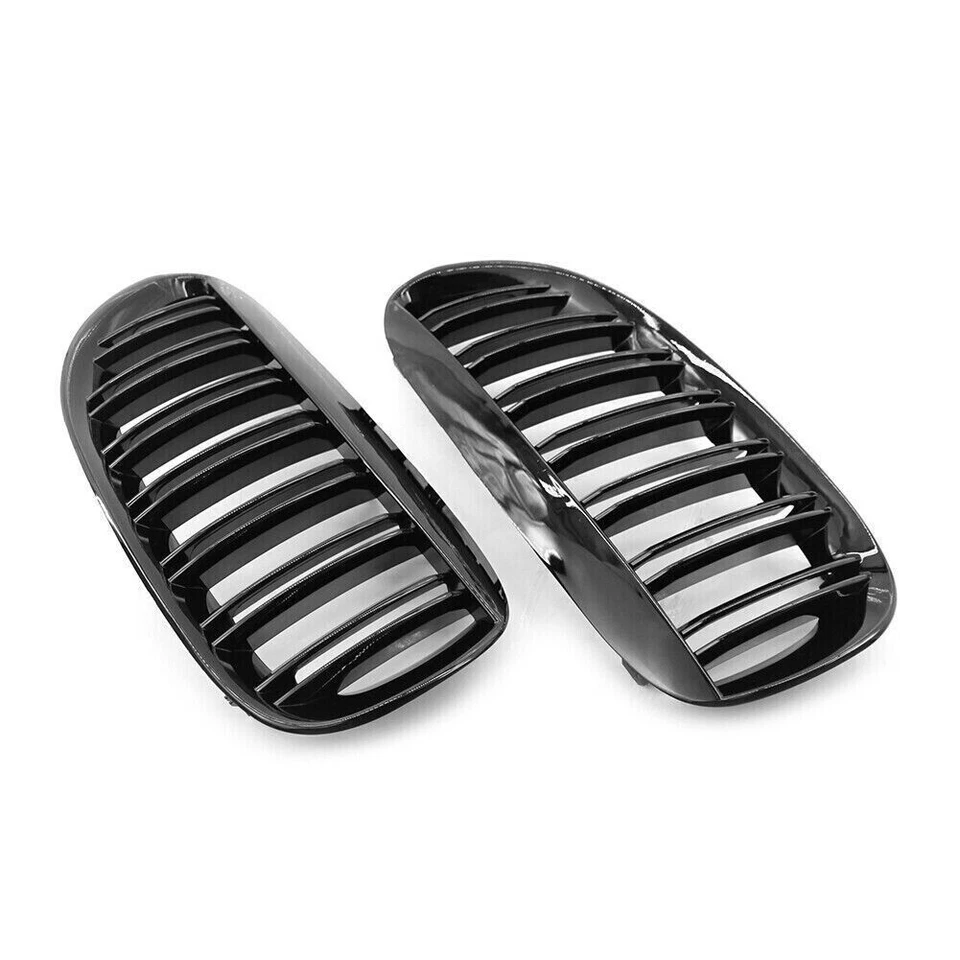 Pair Front Kidney Bumper Grille Fits FOR BMW E63 E64 650i M6 2004-10 - Изображение 3 из 4