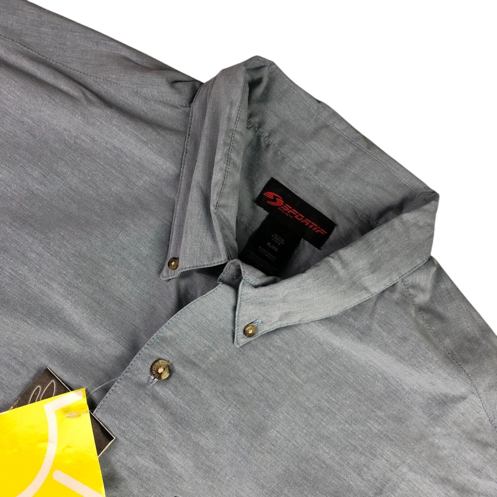 NEW Sportif Men's Santiago UV Protection L/S Fishing Shirt Blue • XL