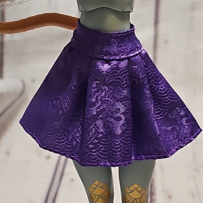 Monster High G3 Jinafire Long Purple Skirt Fits G1