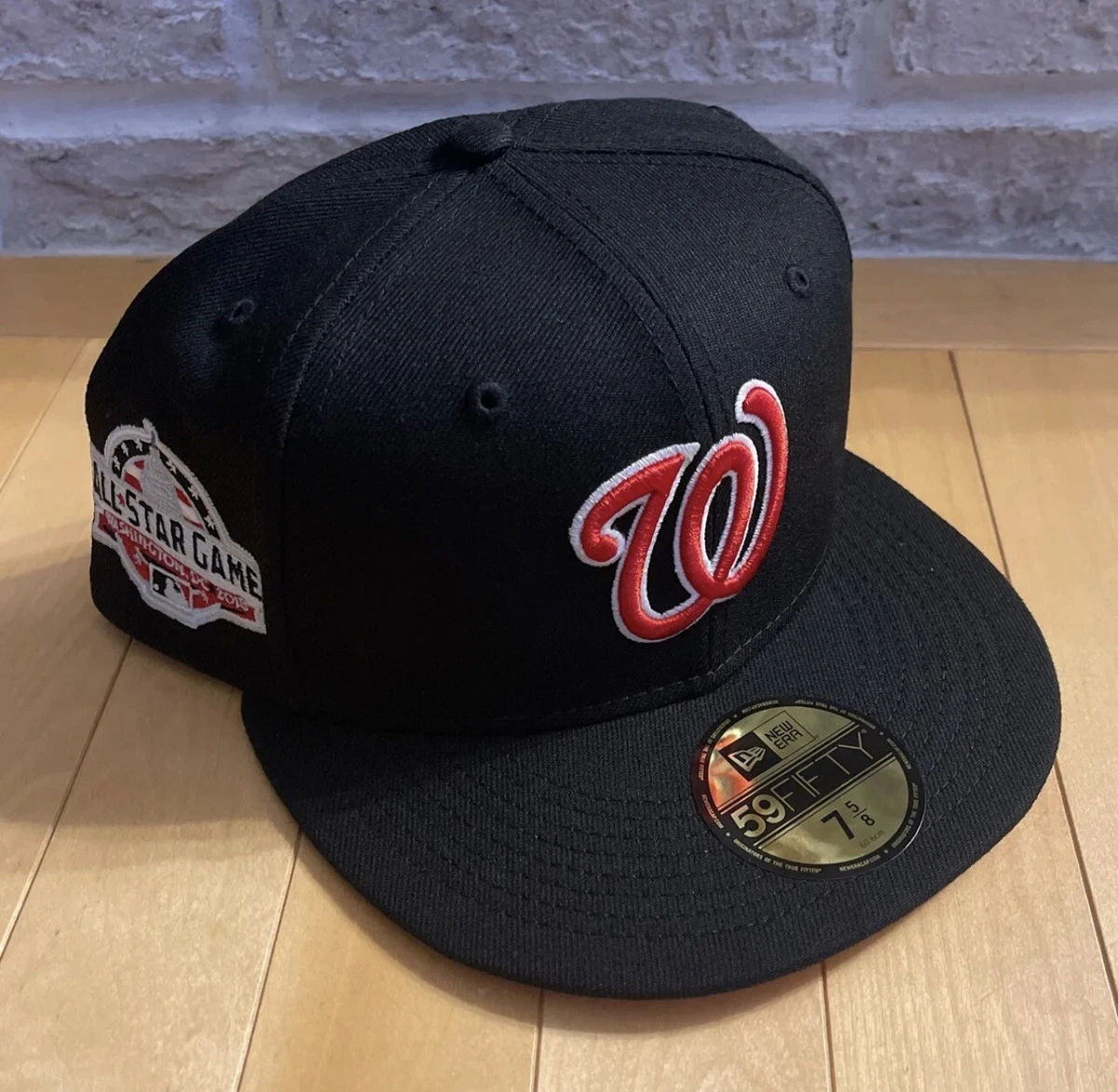 New Era 59Fifty Washington Nationals Fitted Hat Size 7 5/8 Pink UV ASG  Patch