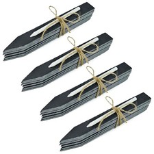 24x Pflanzschilder Schiefer Wetterfest Kräuterschild Pflanzenstecker Steckschild