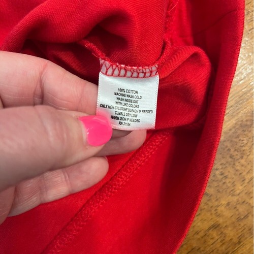 Boys Crown & Ivy Red 1/4 zip pullover 100% cotton size medium - Picture 4 of 6