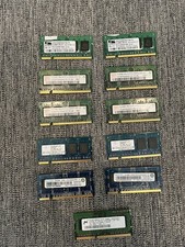 Batch of Ten 512 MB RAM Laptop Notebook SO-DIMM DDR2 DDR3 Memory One 1 GB