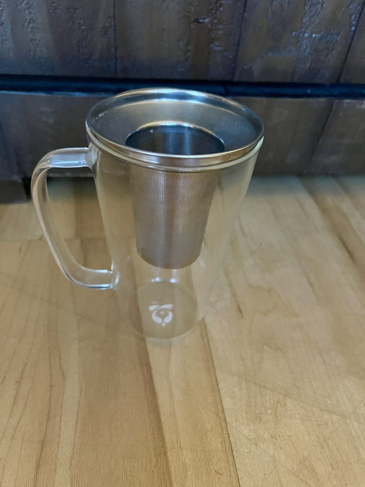 Teavana glass mug stainless steel loose infuser insert eBay