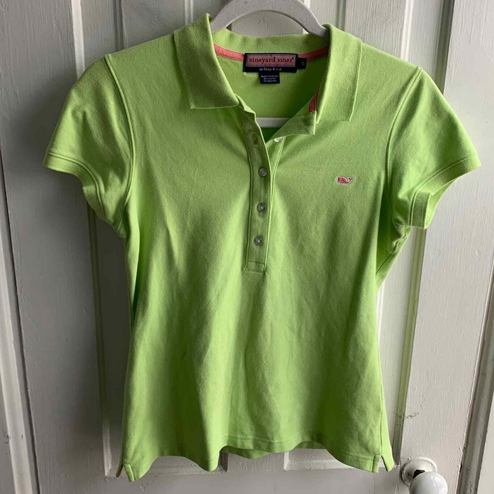 Vineyard Vines Lime Green Polo Shirt - image 1