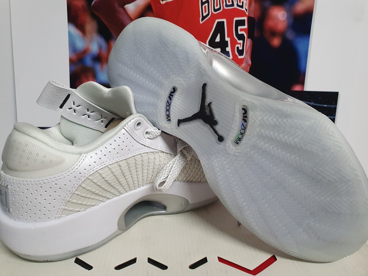Nike AIR JORDAN XXXV 35 White Metallic Silver Men's UK 7 EUR