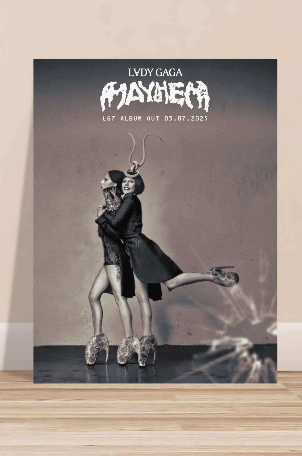 Lady Gaga Mayhem The Seventh Studio Album Feb 14th 2025 Poster - NEW!!