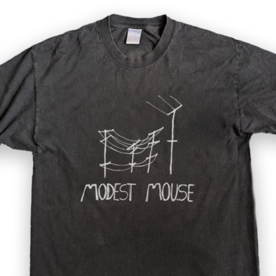 90s MODEST MOUSE バンドT JPN TOUR 1999 Modest Mouse band T-shirt Black on 100% cotton. | eBay UK