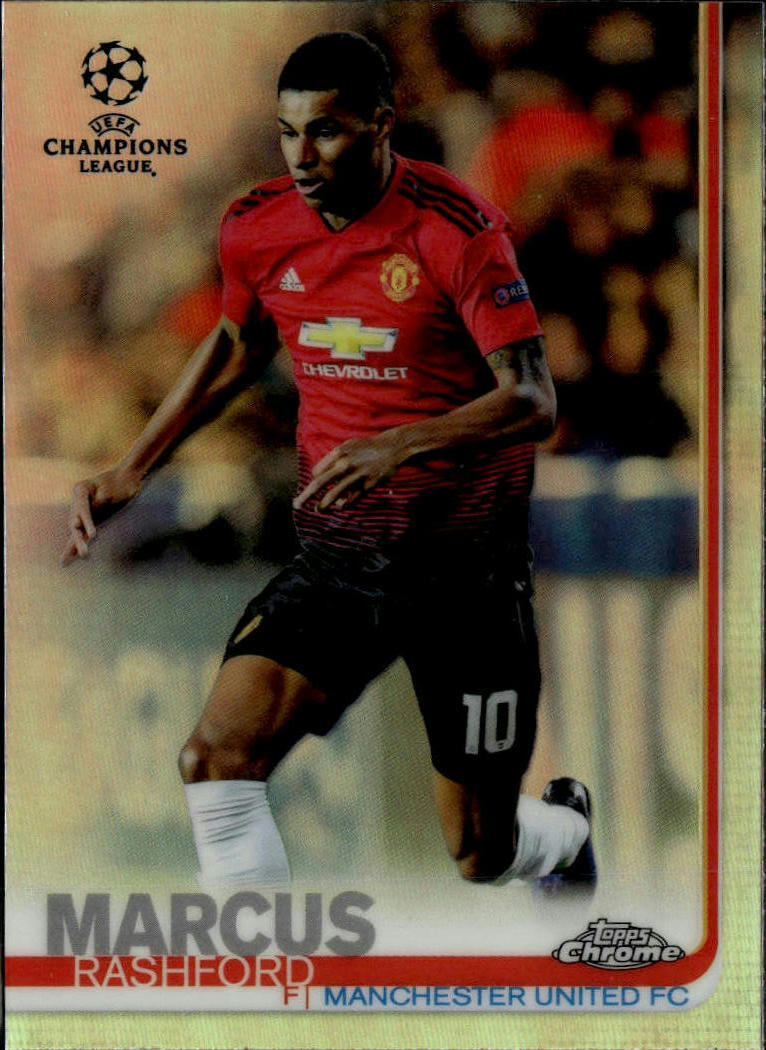 2018-19 Topps Chrome UEFA Champions League #68 Marcus Rashford Refractor