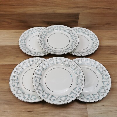 6 x Vintage Royal Stafford Harmony 6,5'' Bone China Beilagenteller