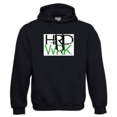 EAKS  Hoodie ''HRD WRK / HARD WORK'' Hoody Kapuzenpullover Arbeit Beruf Fitness