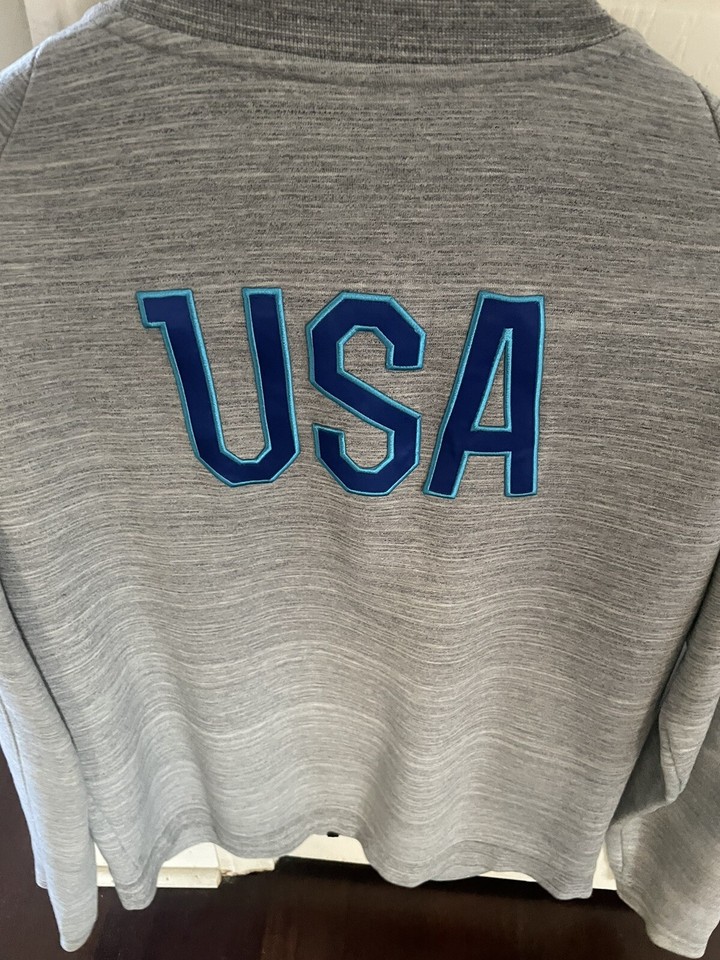 Nike N98 USA Soccer Tech Track Jacket USMNT Gray Men Medium Full Zip 638599001 eBay
