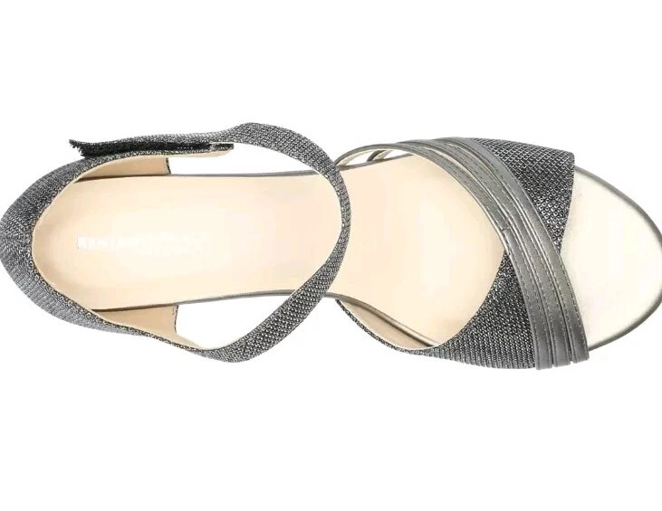 Womens 6W Silver/Pewter Shoes TOUCH UPS by Benjamin Walk Party Wedding Prom NIB - Image 3 of 4