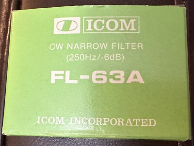 iCom FL-63A CW Narrow Filter -New Rare | eBay