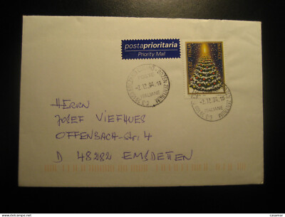 BOLZANO BOZEN 2004 To Emsdetten Germany Priority Mail Cancel Cover ITALY Italia