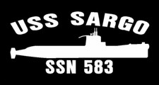 USS SARGO SSN 583 Silhouette Decal U S Navy USN Military S002