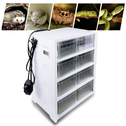 8-Grid Enclosure Acrylic Reptile Cage Lizard Frog Pet Snake Terrarium Lives Tank