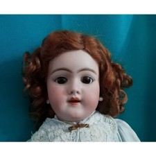 SALE Antique Doll Collectible 20" Heinrich Handwerck Bisque Porcelain Sleep Eyes