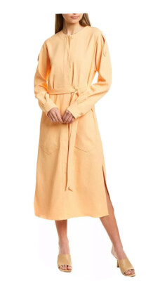 tibi orange dress Sporty Balloon Dress
