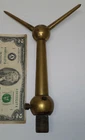 Antique Lightning Rod Finial 7 point (5 miss) Spike topper top bronze brass barn