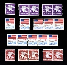 1981-1882 Choice of Regular Issue US MNH Coil Stamps 1820 1891 & 1947