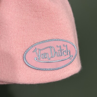 Von Dutch Beanie Pink And White | eBay display picture 1