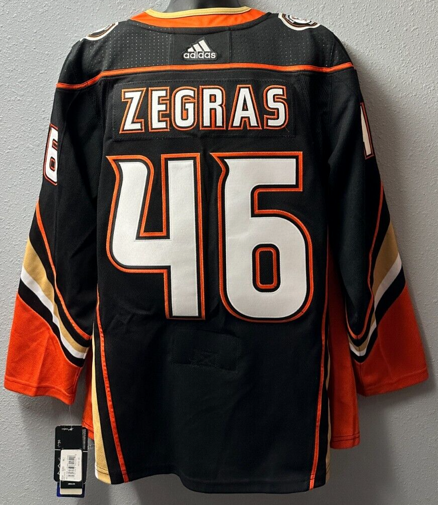 NHL Anaheim Ducks #46 TREVOR ZEGRAS Adidas Hockey Jersey Men