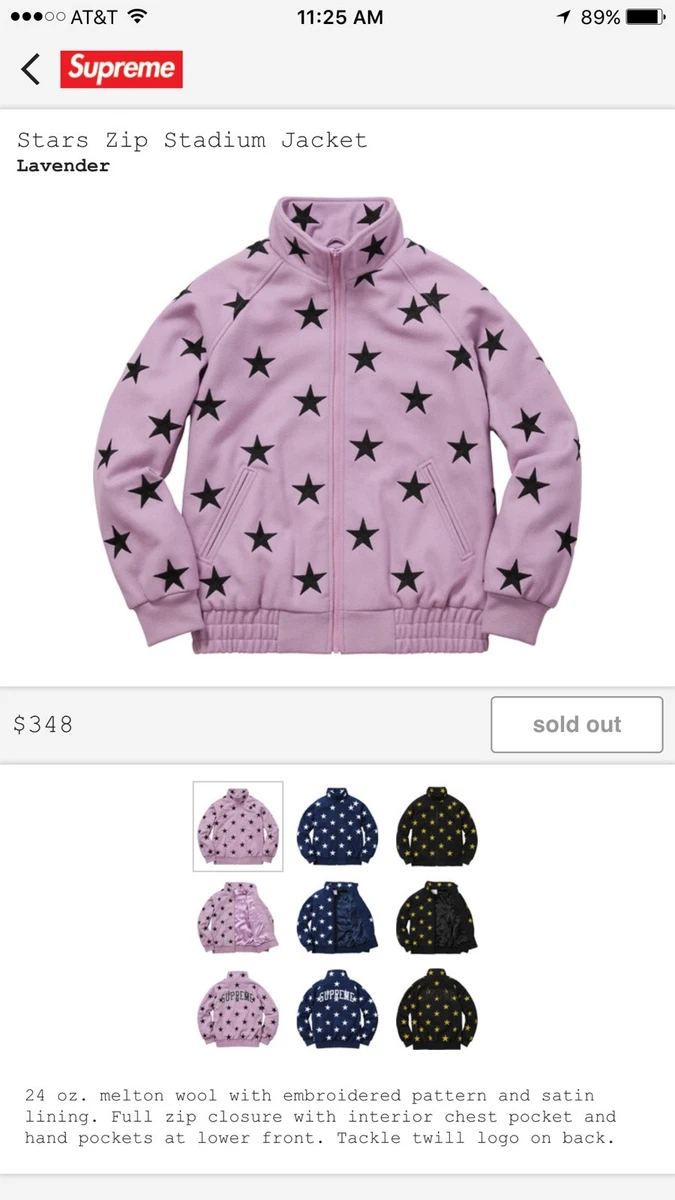 supreme Stars Zip Stadium Jacket