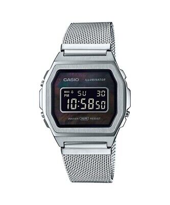 CASIO STANDARD PREMIUM Series A1000M-1BJF Unisex Silver Back CASIO STANDARD PREMIUM Series A1000M-1BJF Unisex Silver Back