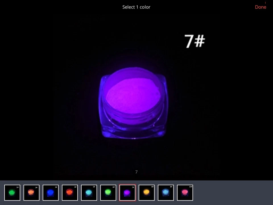 Top Brand Premix Acrylic Glow In Dark Powders 2 X 3G UK SELLER🇬🇧 💅🏼💅🏼 - Image 4 of 4