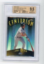 1998 TOPPS FINEST REFRACTOR Baseball LARRY WALKER BGS GEM MINT 9.5 #C17