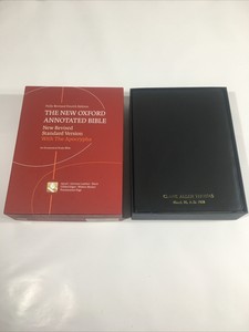 Lnib Nrsv The New Oxford Annotated Bible Apocrypha 4th Ed Black Genuine Leather Ebay