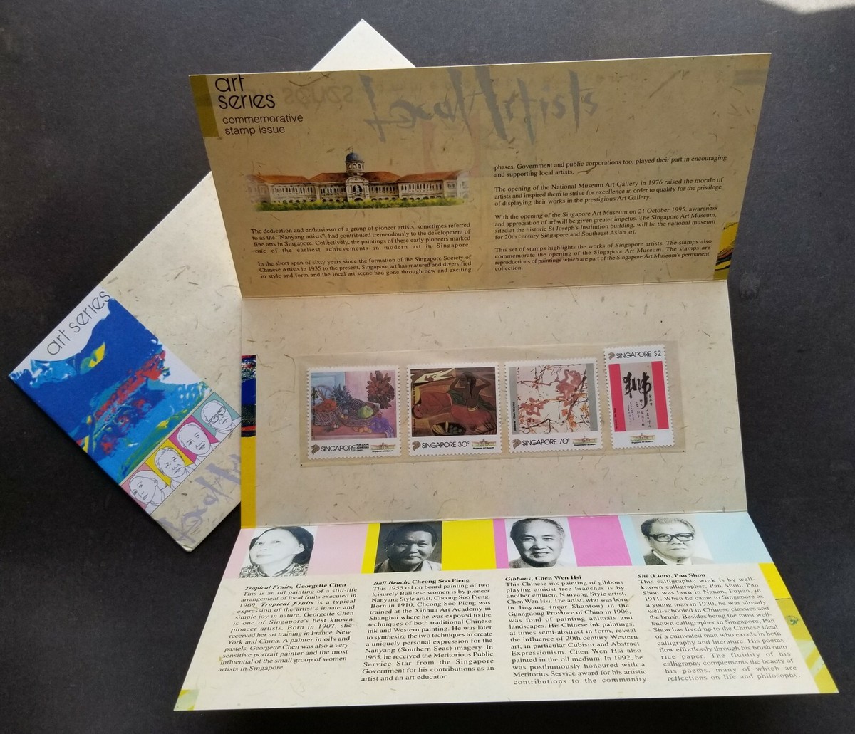 アート・デザイン・音楽 1992 collection of Singapore stamps Singapore Local Artist 1995 Painting Fruit Nude Monkey Art (p.pack