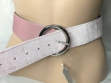 Women's NWT Steve Madden Velvet Circle-Buckle Belt