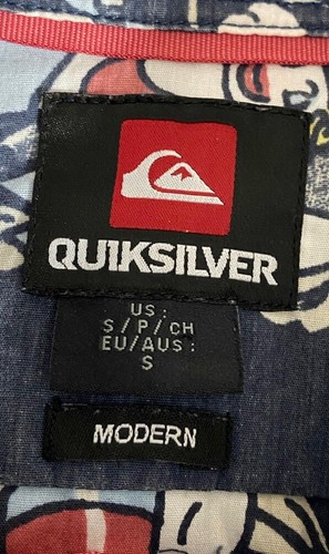 Retro Quicksilver Shirt Mens Size S RN 114199 CA 52199 - Picture 7 of 12
