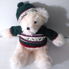 Dan Dee Collectors Choice 16 Christmas White Teddy Bear Plush Stuffed Animal To