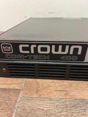 Crown Com-Tech 400 Professional Stereo 400W Power Amplifier, 1