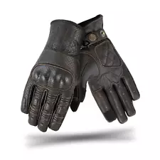 Riparo RetroLeather Motorcycle Gloves Touchscreen Riding Cafe Racer