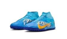 Men's Size 10.5 Nike Mercurial Superfly 9 Turf Soccer Shoes KM TF DO9347-400