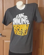 C Port and Company Grey Graphic Tee Adult Size S