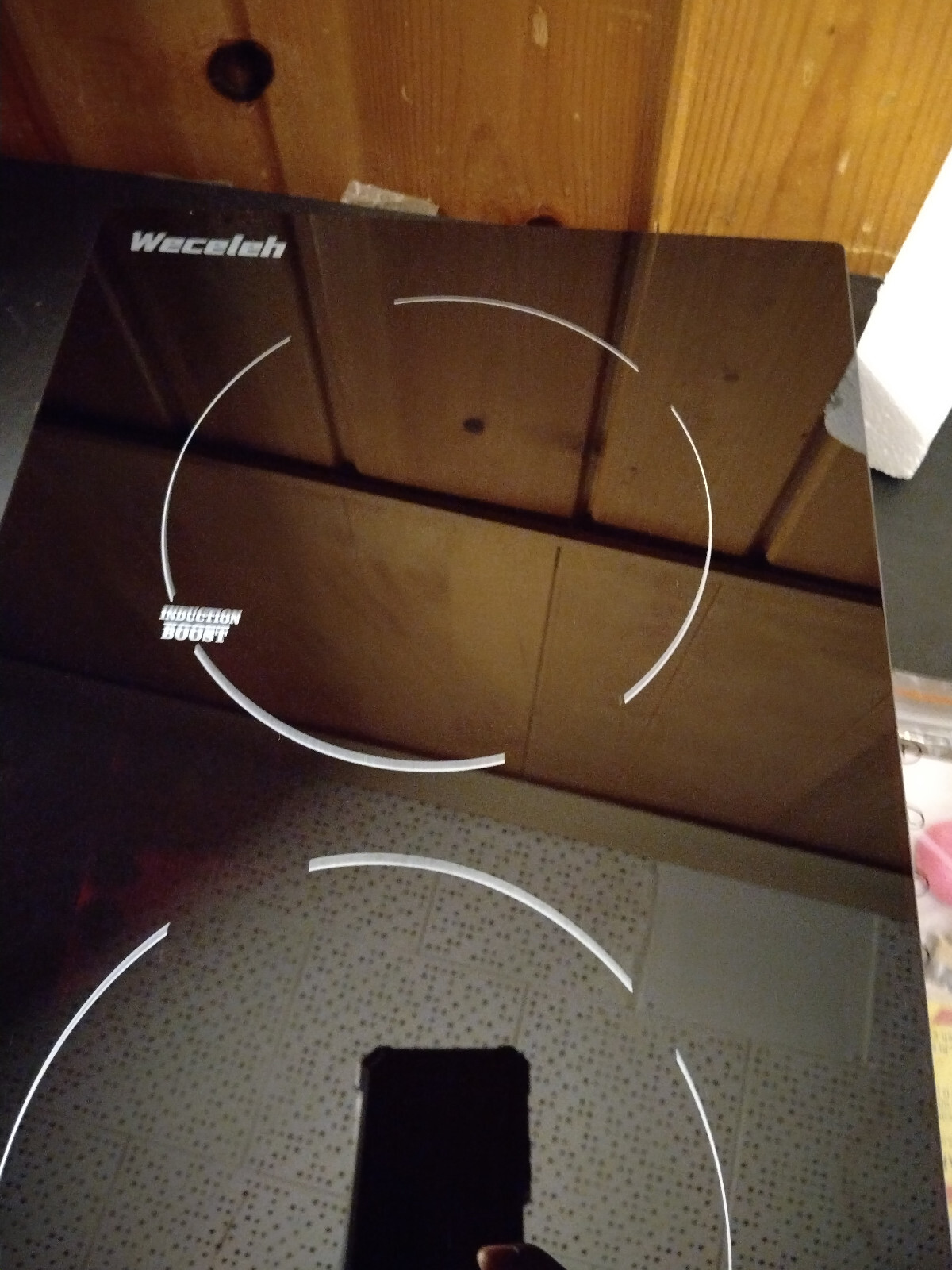 Weceleh Induction Cooktop 2 Burner, Builtin 12 Inch 240V Induction