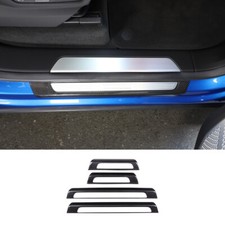 4PC Carbon Fiber External Door Sills Scuff Plate Trim For Lamborghni Urus 18-21