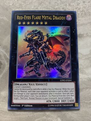 Yu-Gi-Oh! Red-Eyes Flare Metal Dragon Ultra Rare Card - LDK2-ENJ41 Limited Edition - View #8