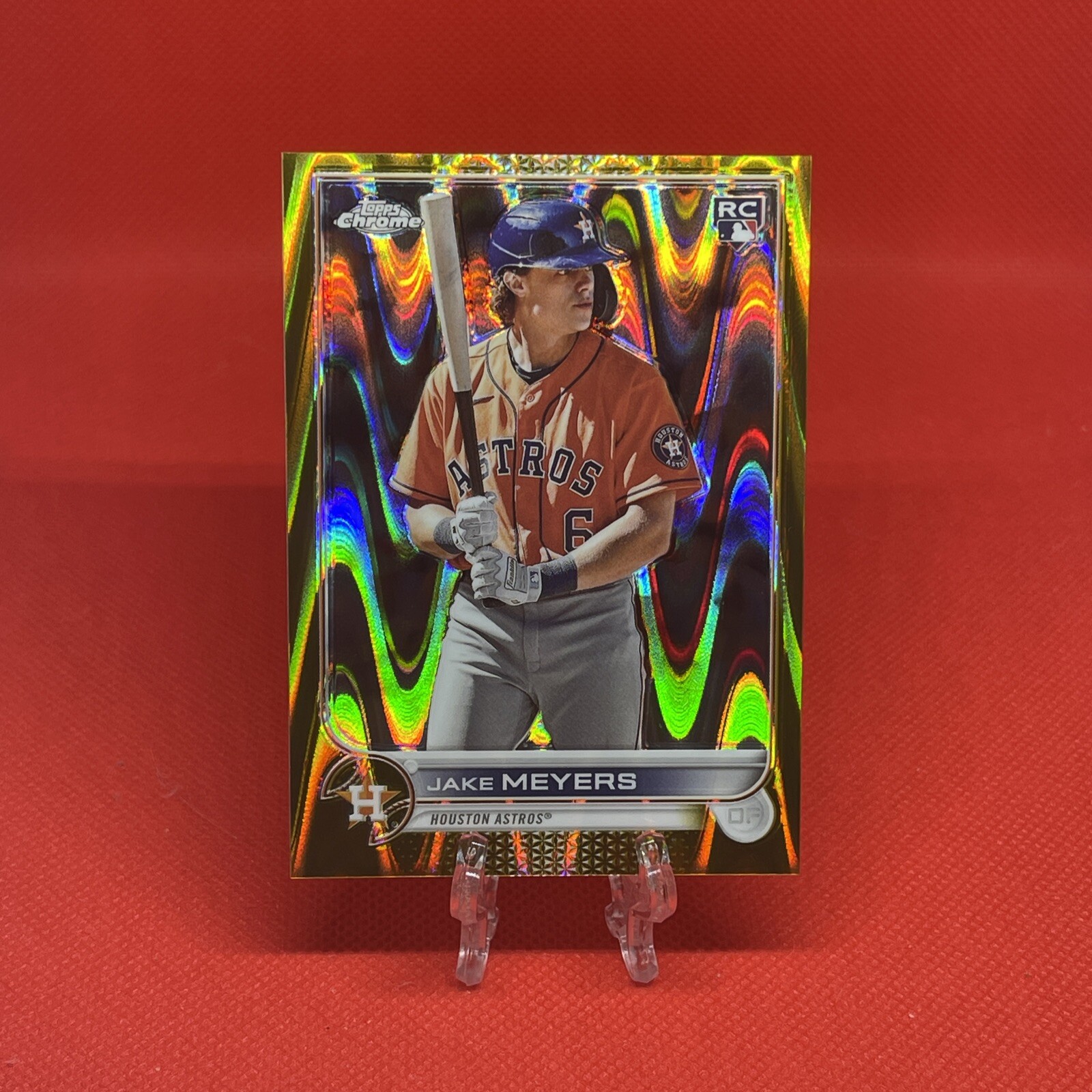 2022 Topps Chrome Jake Meyers RC Gold Wave /50 #114