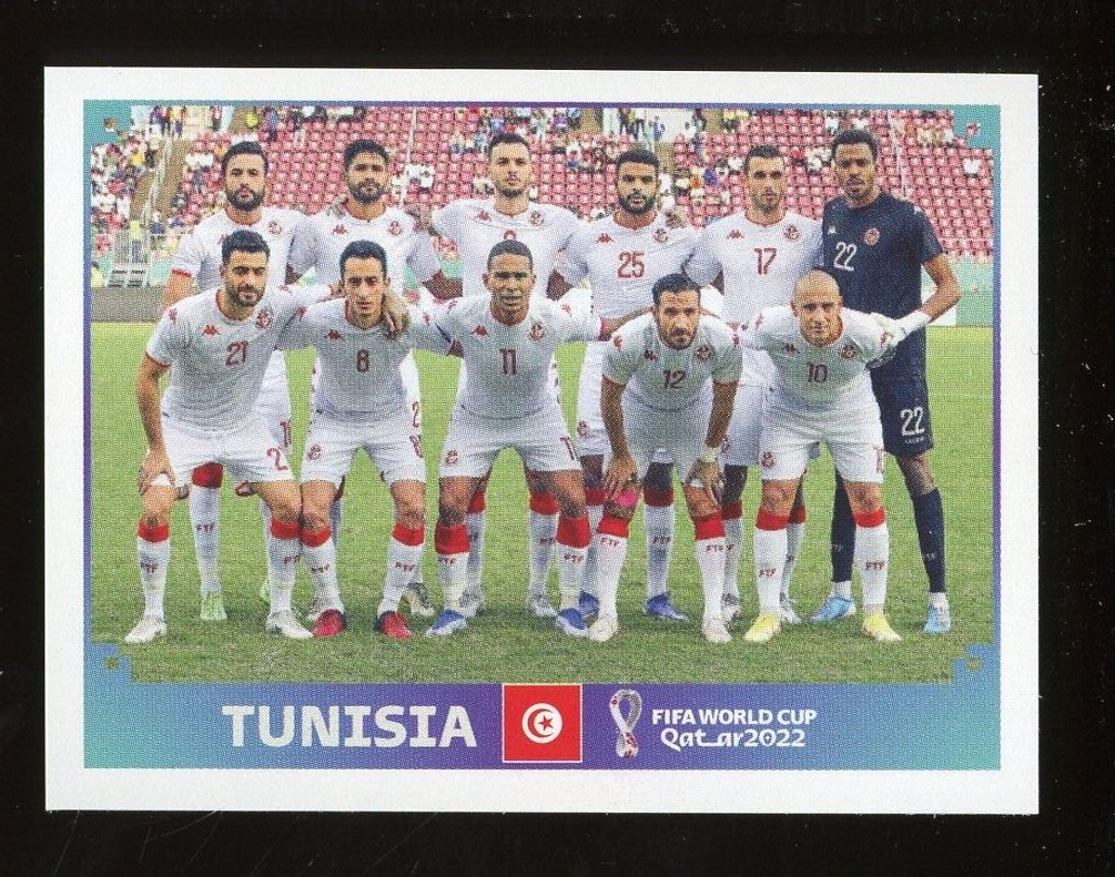 2022 Fifa World Cup Panini Sticker Qatar TUNISIA TEAM Tunisia TUN1