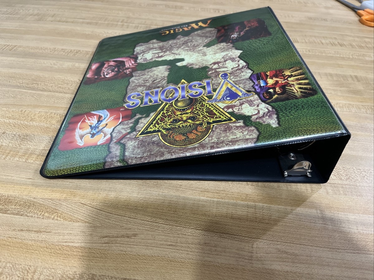 Magic: The Gathering Visions バインダー Vintage Magic the Gathering Visions Ultra Pro Binder Extremely