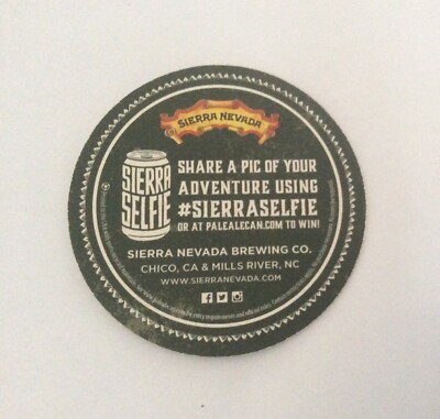 Sierra Nevada Sierra Selfie Brewing Company Beer Brewery Coaster California