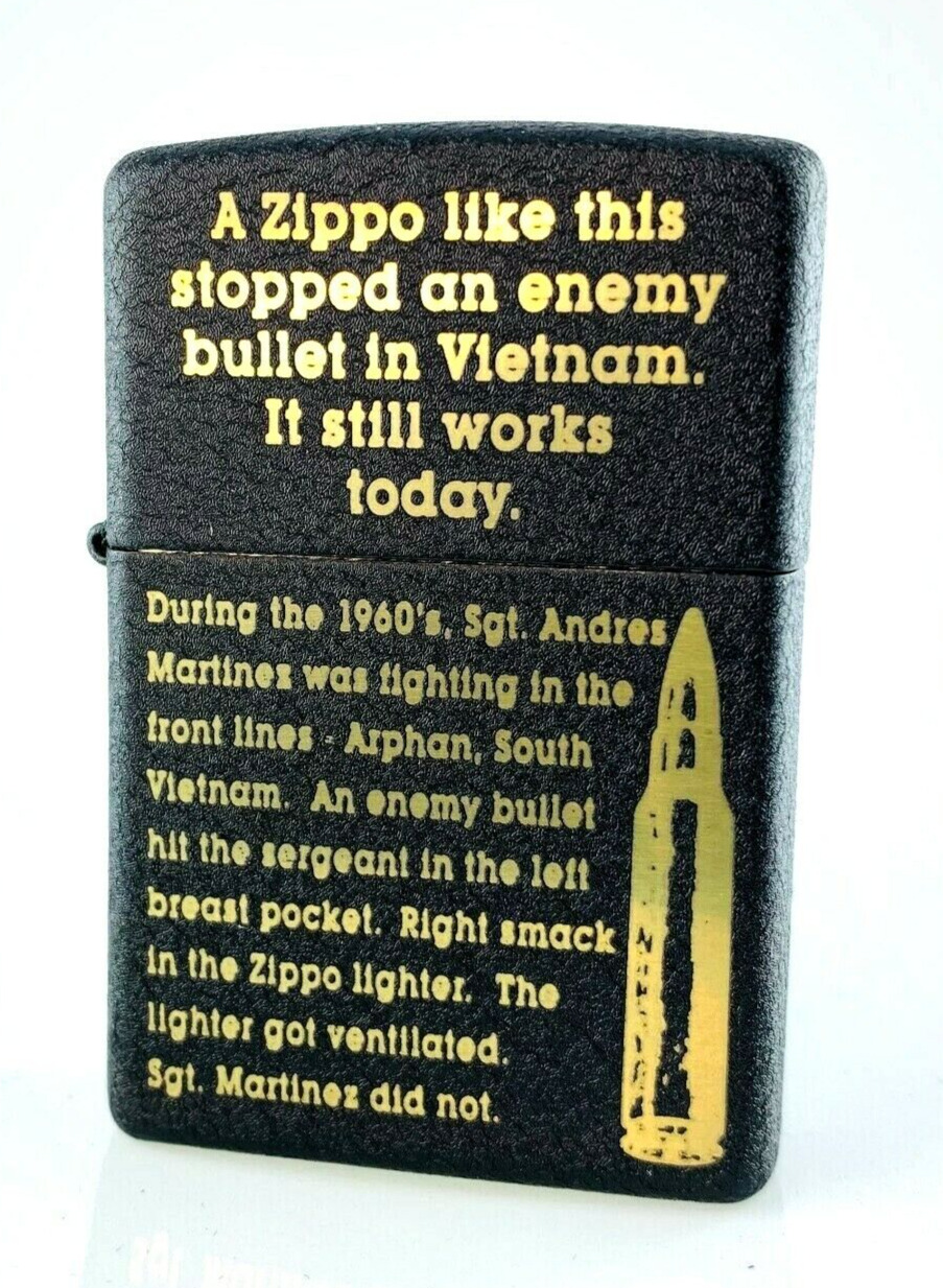 Zippo DeAgostini-Stopping Bullets-Vietnam Black Crackle Sgt. Martinez No. 28